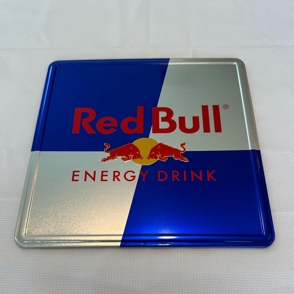 Red Bull Energy Drink Double Sided Tin Sign (10x10in) -New